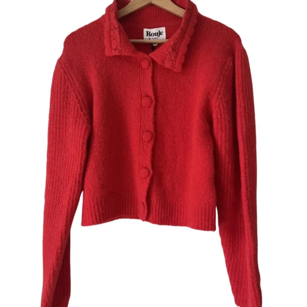 Rouje Nisrine Cardigan in Red - size 36 FR